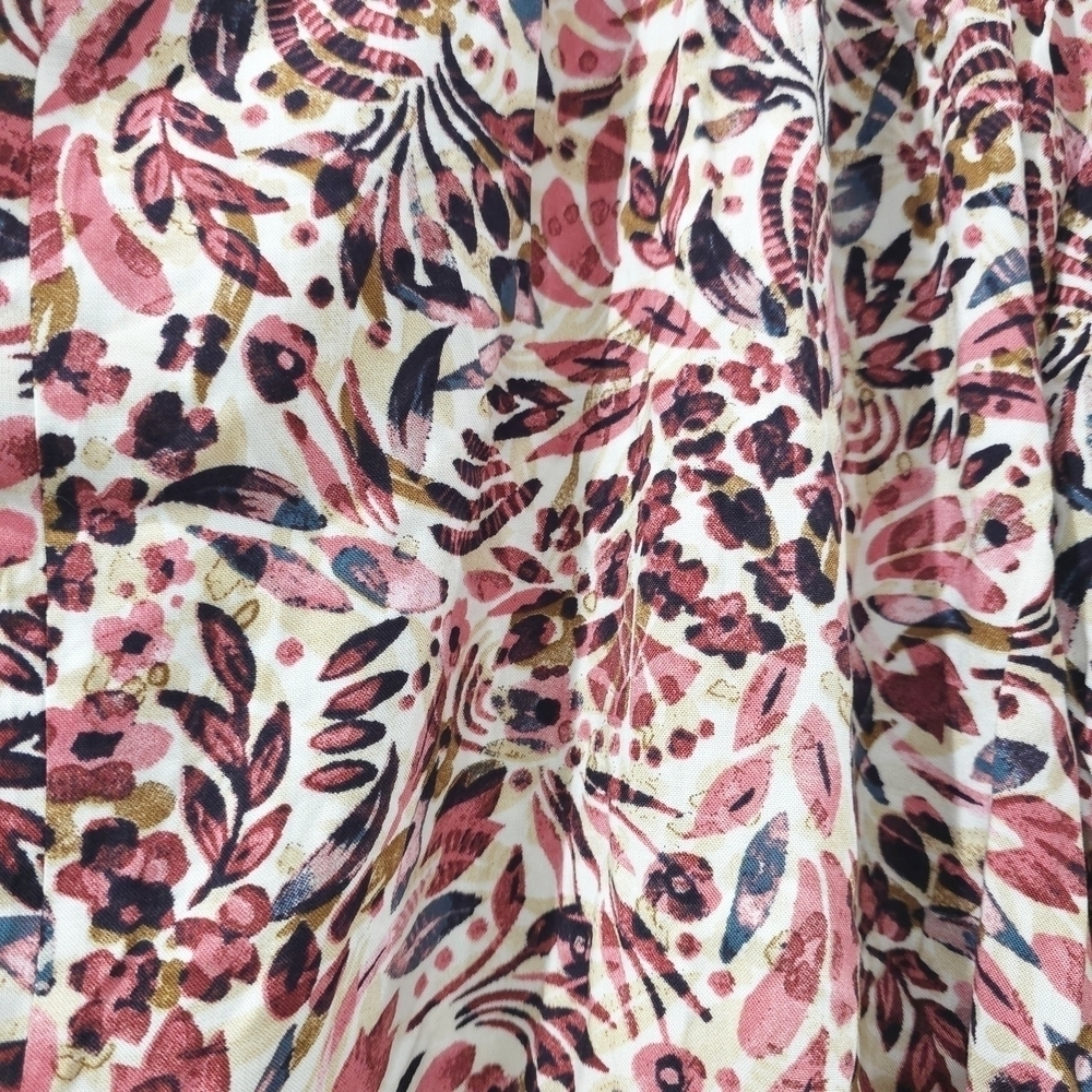 LASCANA Nwt Floral Print Dolman Sleeve Surplice Front Blouse, Elastic Waist, 3X - Picture 4 of 15